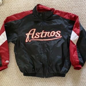 Vintage Majestic Astros Windbreaker